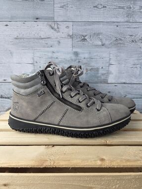 Rieker Z4262 Cordula Fleece Lined Ankle Boots Size 7 Grey